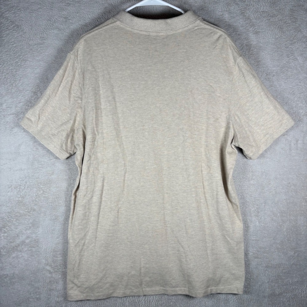 Polo Ralph Lauren‎ Polo Shirt Mens XL Tan Classic Fit Short Sleeve Pony Logo - Picture 2 of 8